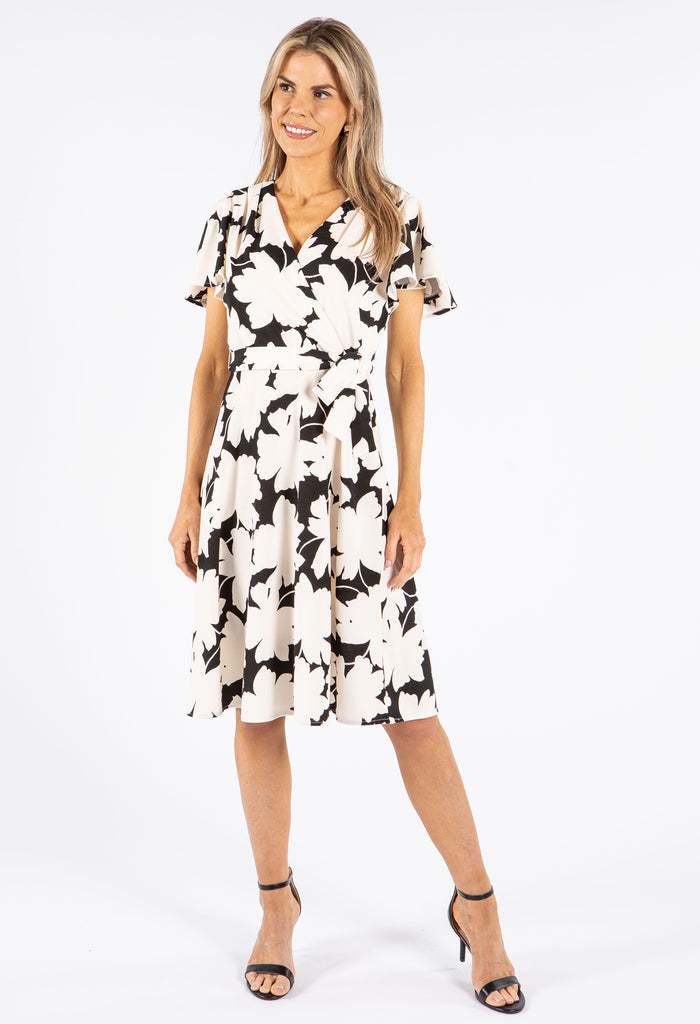 Floral Monochrome Dress