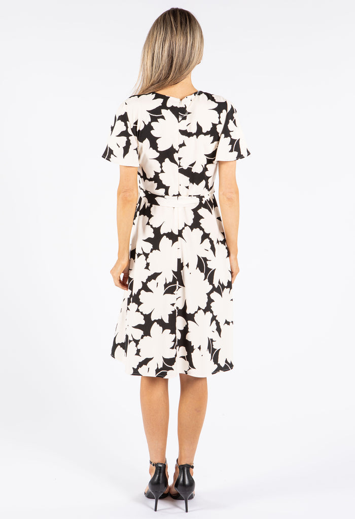 Floral Monochrome Dress