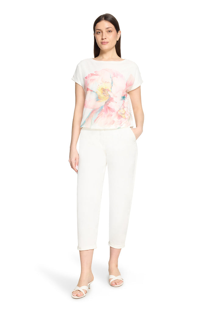 Floral Motif T-Shirt