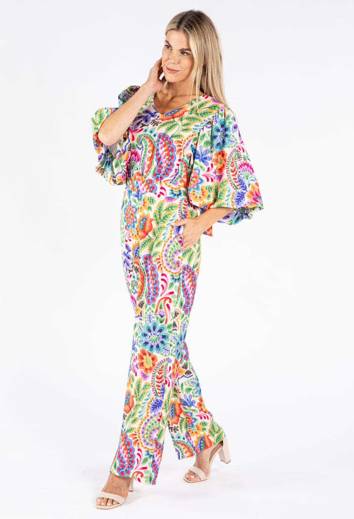 Floral Open Back Jumpsuit