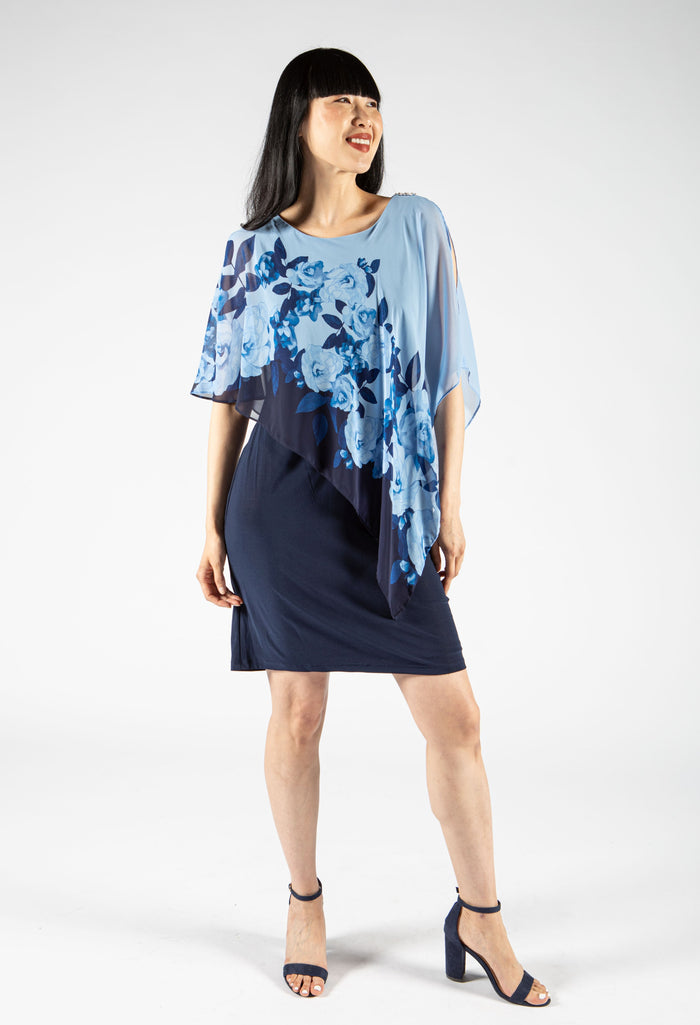 Floral Overlay Dress