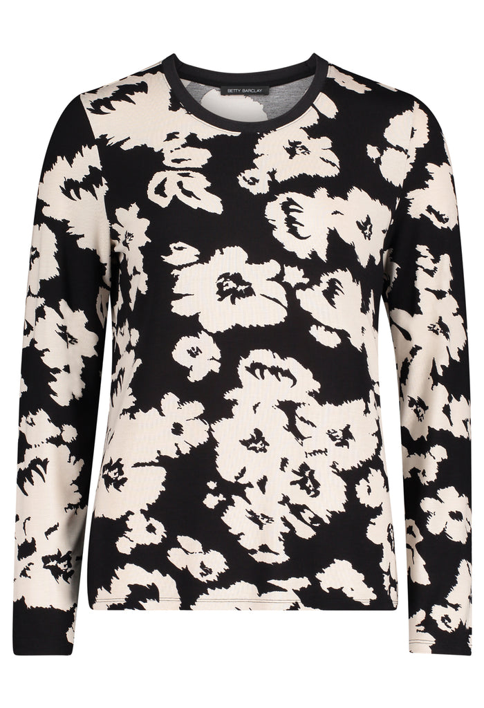 Floral Print Basic Top
