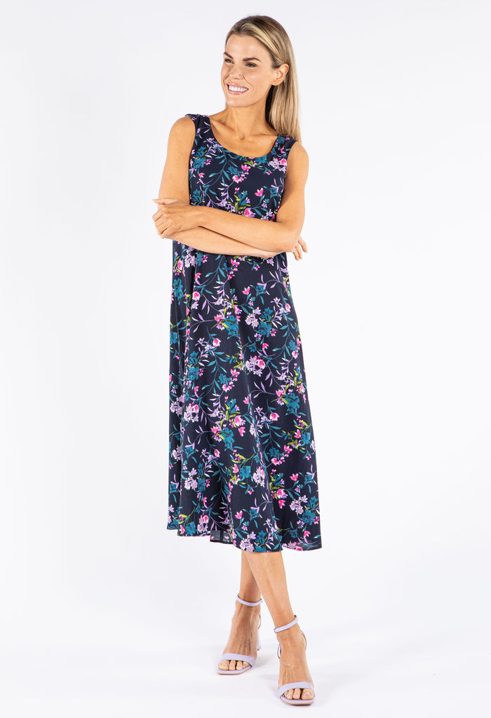 Floral Print Midi Dress