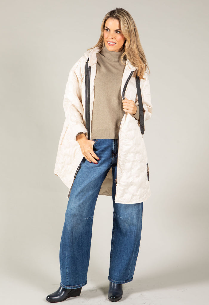 Floral Quilted Coat