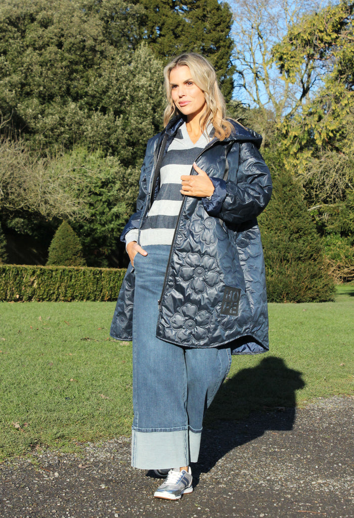 Floral Quilted Coat