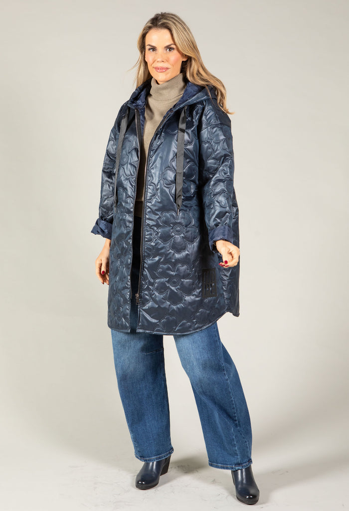 Floral Quilted Coat