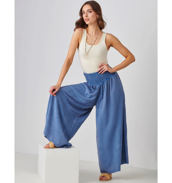 Flowy Viscose Wide Leg Pants