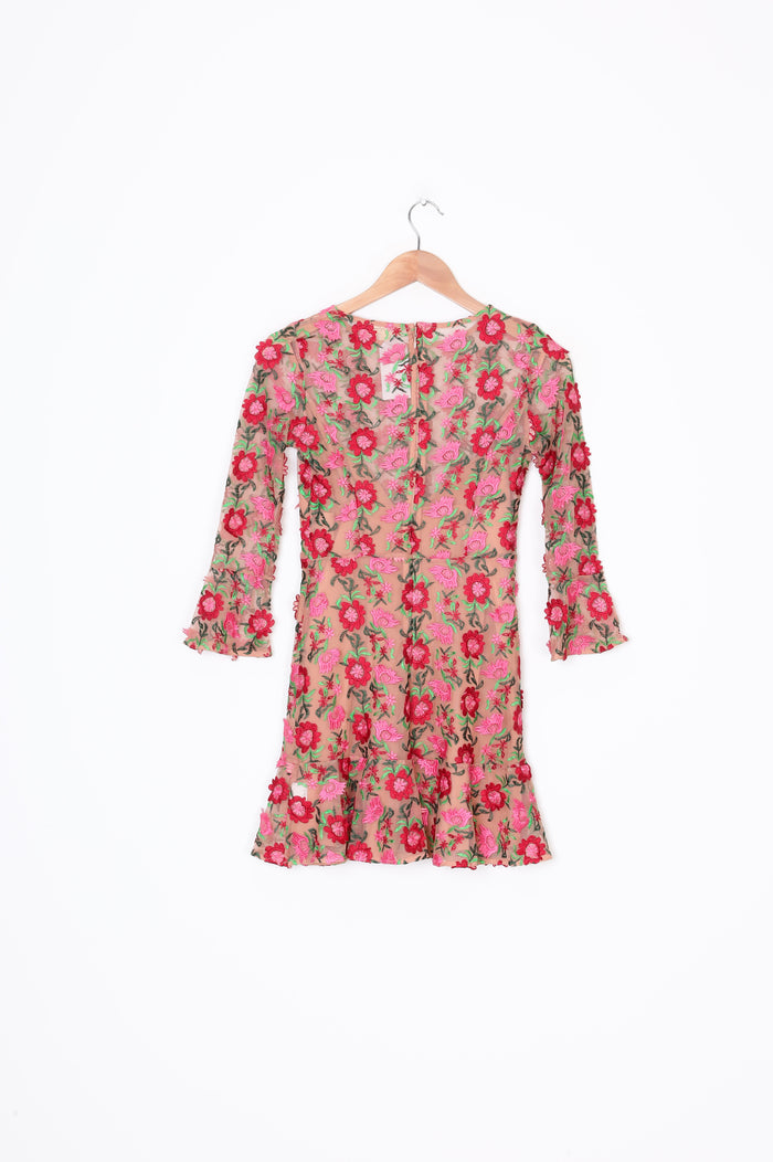 For Love & Lemons Womens Pink Dress Size S