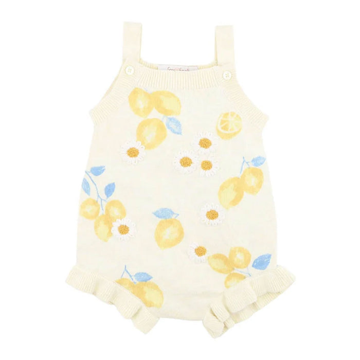 Fox & Finch Piccolina Organic Knit Bodysuit - Lemon