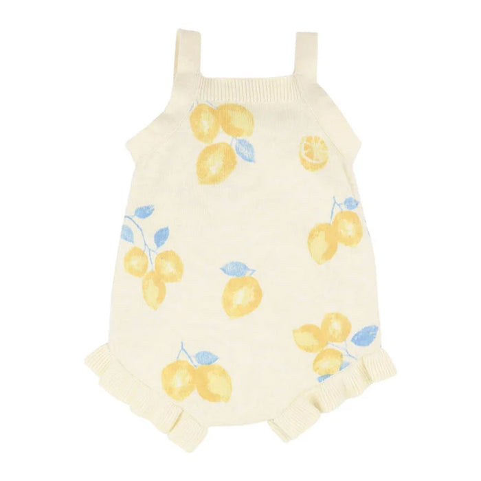 Fox & Finch Piccolina Organic Knit Bodysuit - Lemon