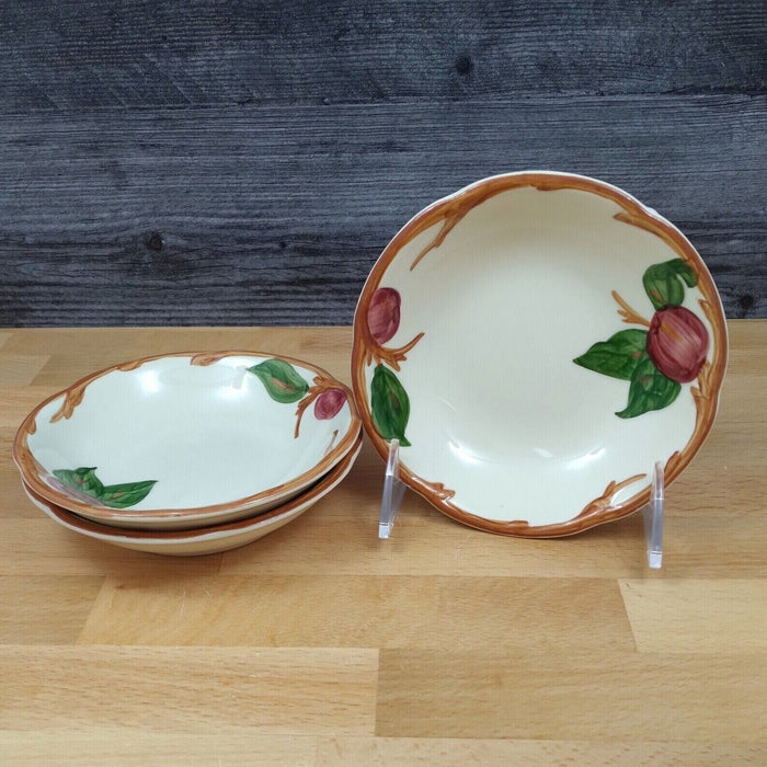 Franciscan Apple 5 Inch Berry Fruit Sauce Bowls Set of 3 USA TV Mark