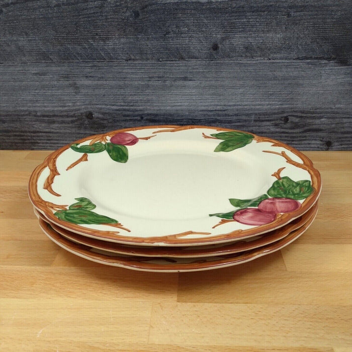 Franciscan Apple Set of 3 Dinner Plates 10” (26cm) USA Mark Earthenware