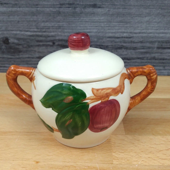 Franciscan Apple Sugar Bowl and Lid American California USA Stamp