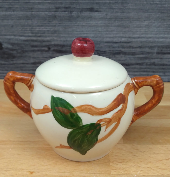 Franciscan Apple Sugar Bowl and Lid American California USA Stamp