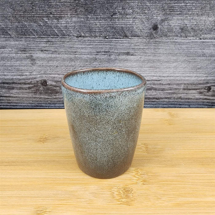 Frankoma Juice Tumbler Blue Pottery