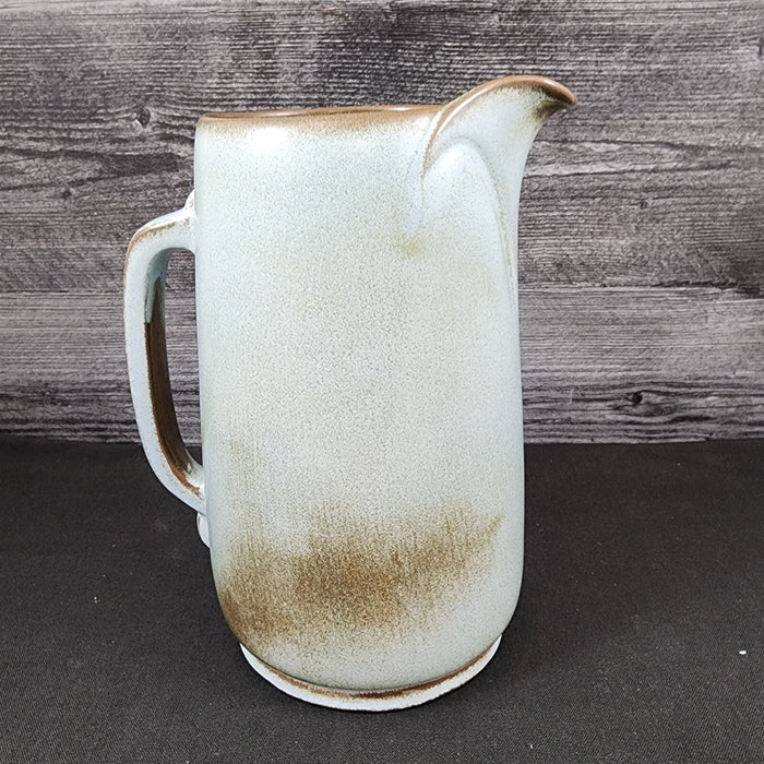 Frankoma Plainsman Woodland Moss Pitcher 40 oz Blue Brown Green Pottery