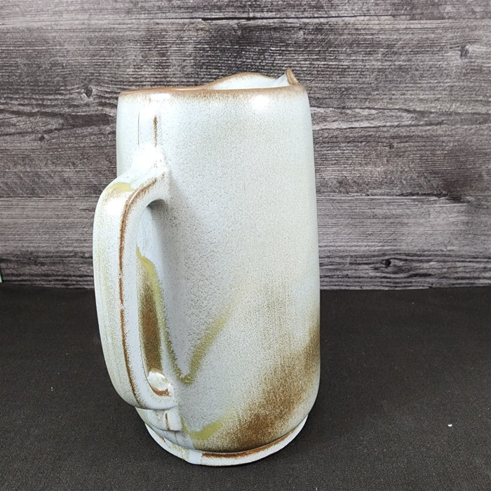 Frankoma Plainsman Woodland Moss Pitcher 40 oz Blue Brown Green Pottery