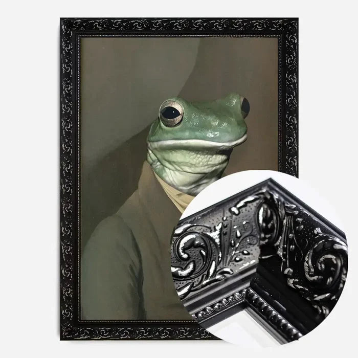 21x30cm | 8¼ x 11¾in / Black Ornate Frame