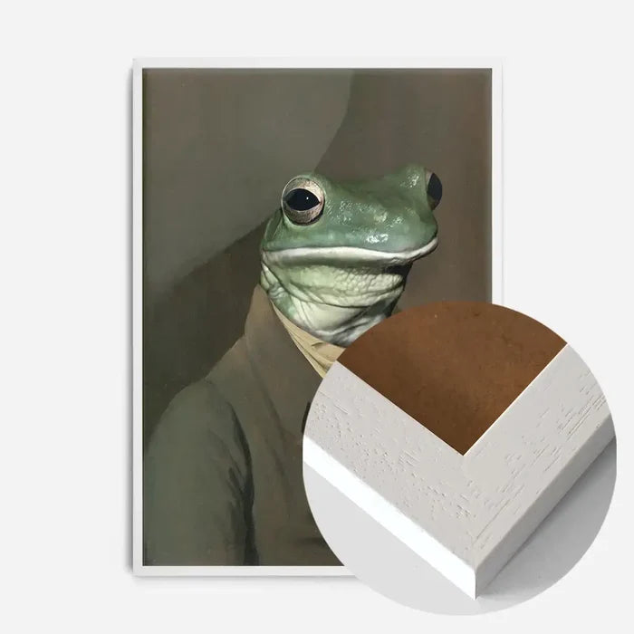 21x30cm | 8¼ x 11¾in / White Wood Frame
