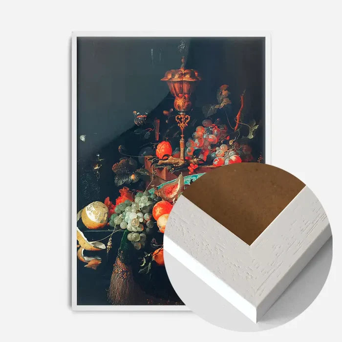 21x30cm | 8¼ x 11¾in / White Wood Frame