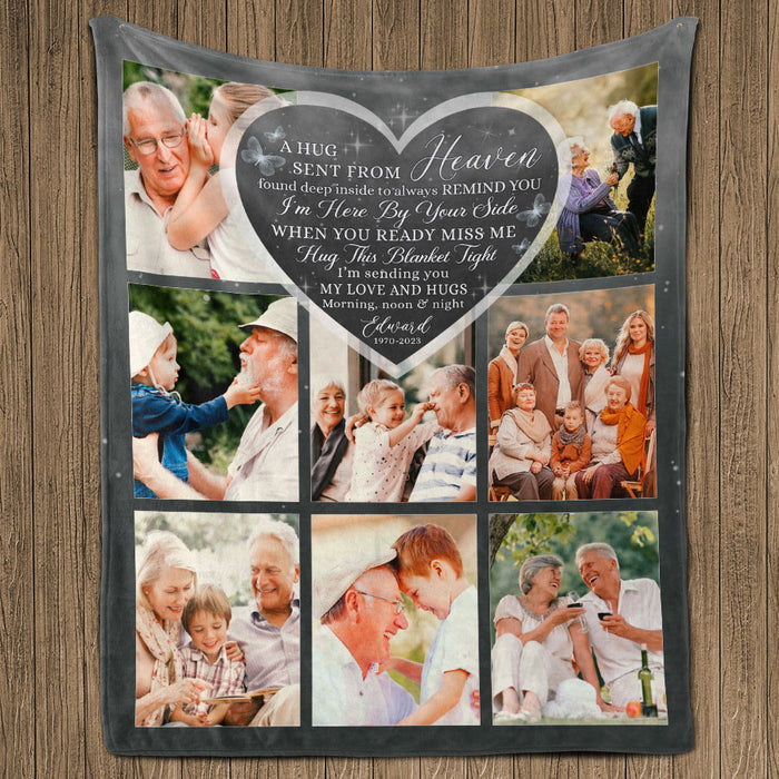 funeral blanket with picture