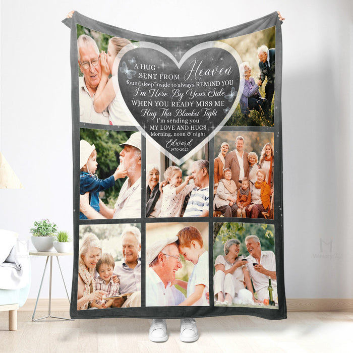 funeral blanket with picture