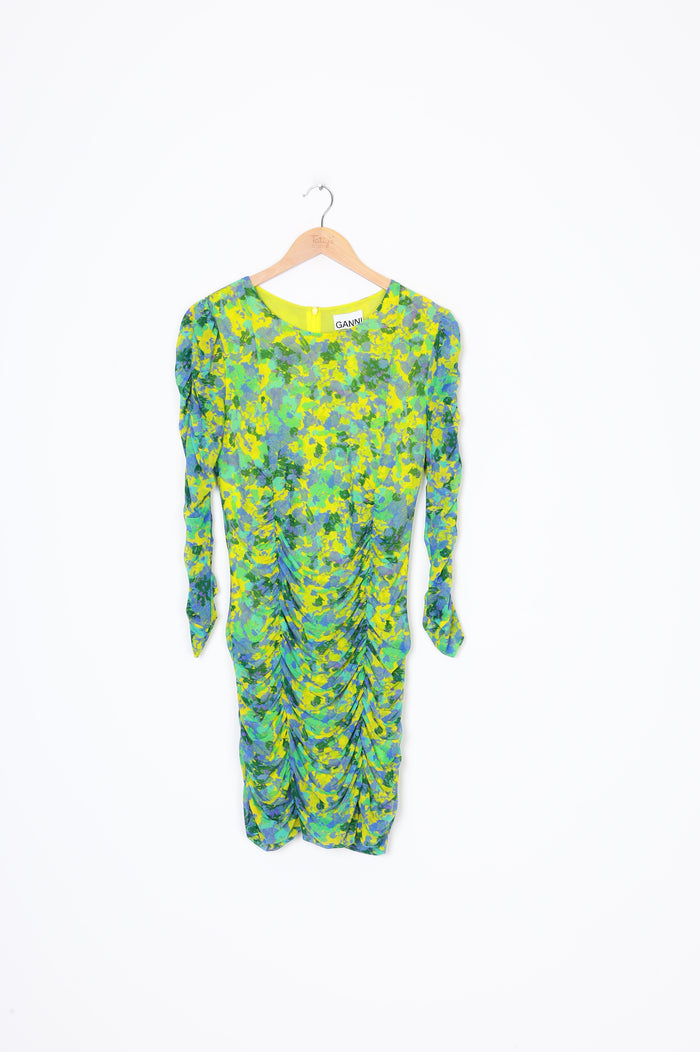 Ganni Womens Yellow Dress Size 40