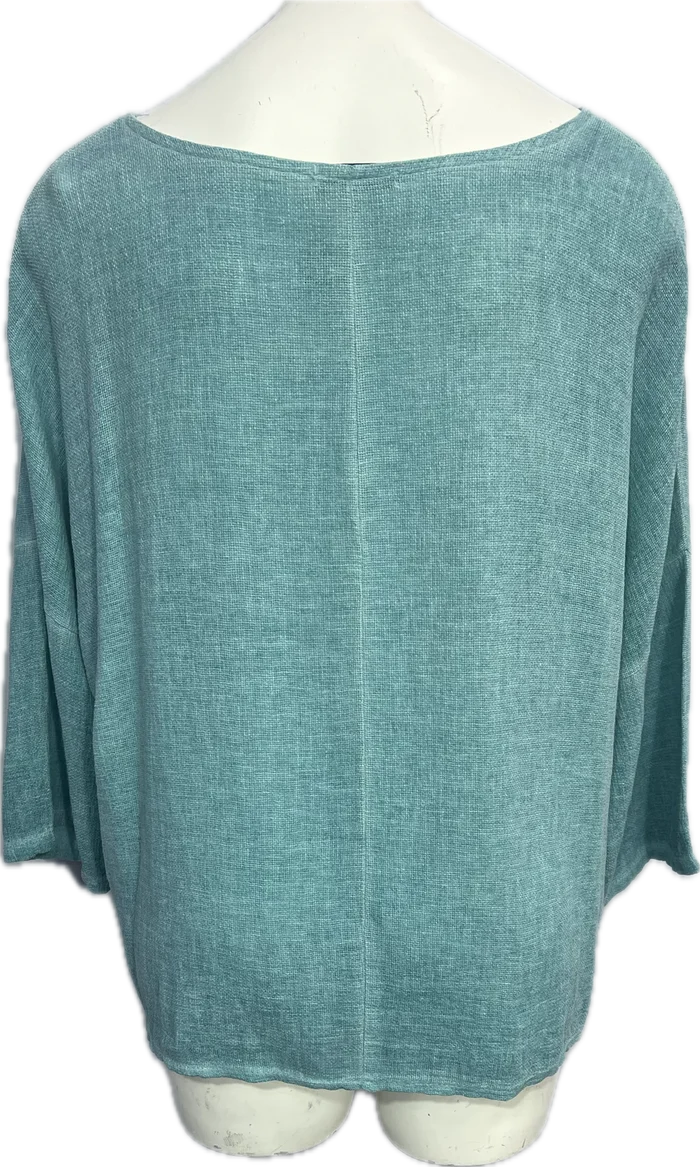Gauze 3/4 Sleeve Top MULT COLORS