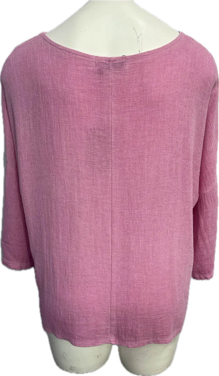 Gauze 3/4 Sleeve Top MULT COLORS