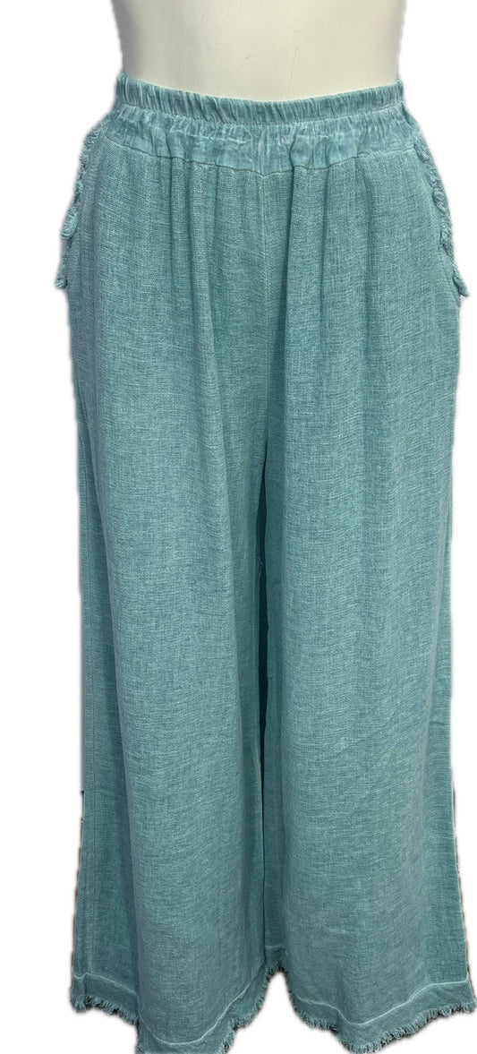 Gauze Ruffled Pants MULT COLORS