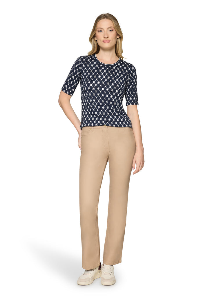 Geometric Print Top