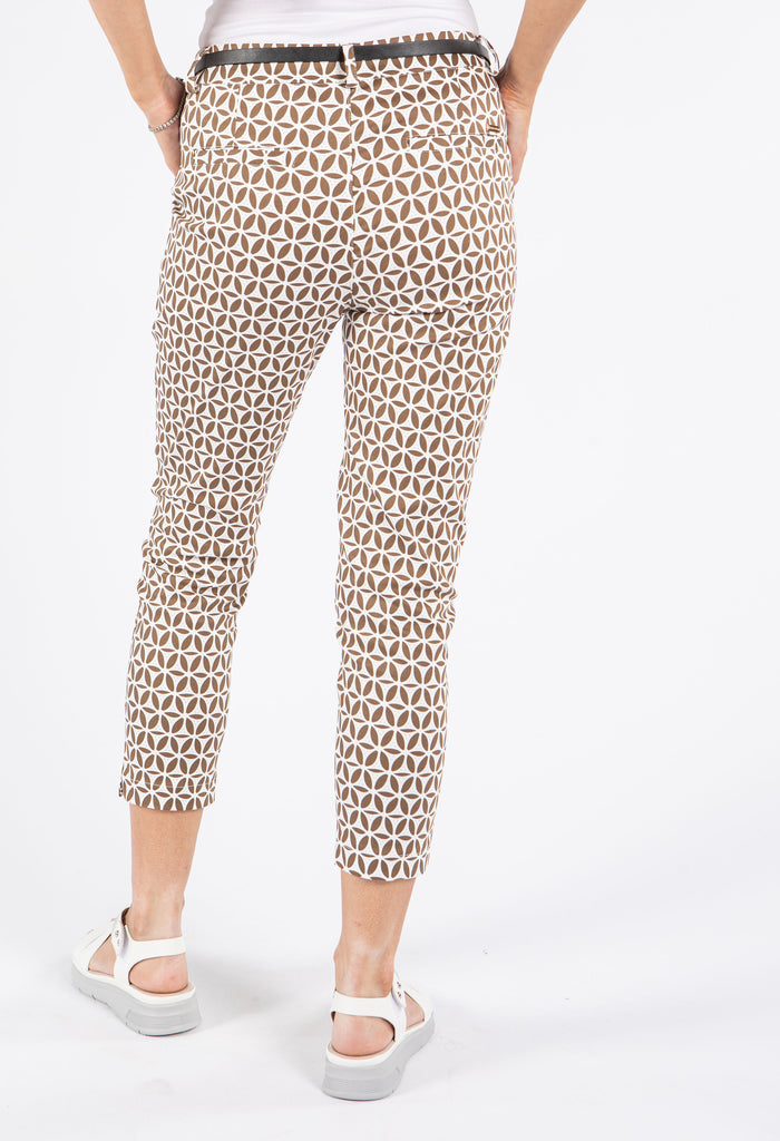 Geometric Slim Fit Trousers