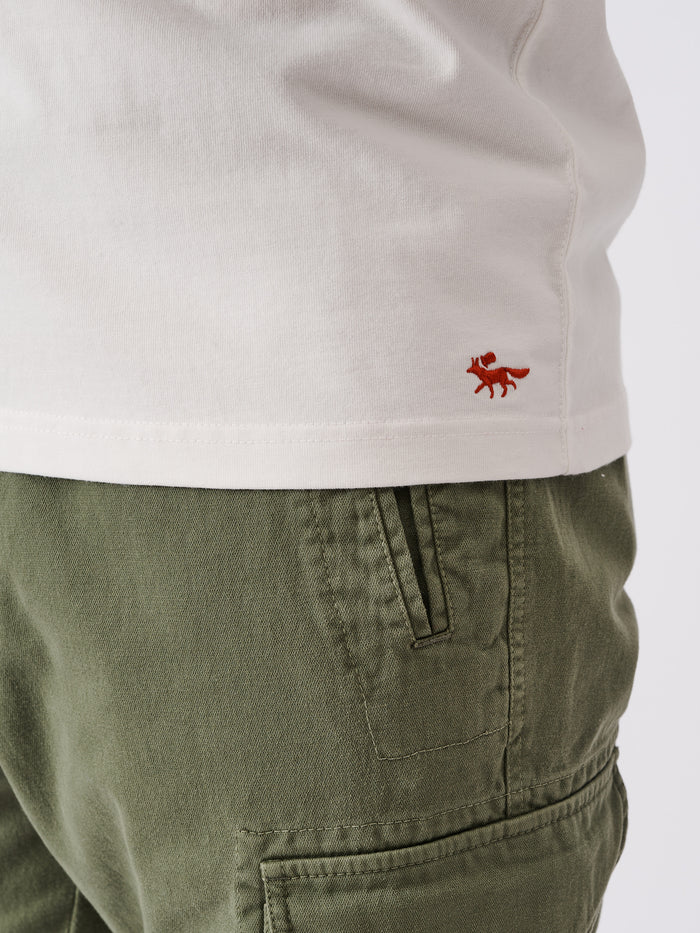 Aubin Chalk White George Long Sleeve T-Shirt | Long Sleeve Tee