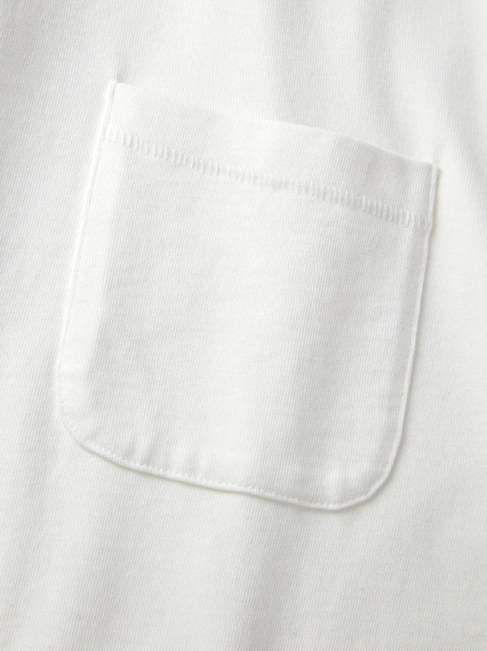 Aubin Chalk White George Long Sleeve T-Shirt | Long Sleeve Tee