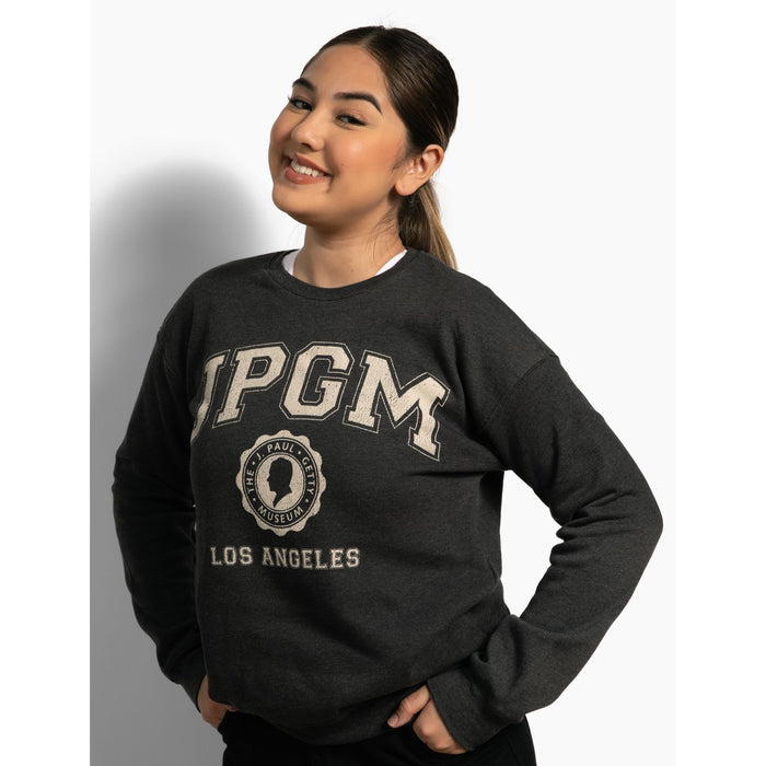 Model wearing Getty Museum Crew Neck Sweatshirt