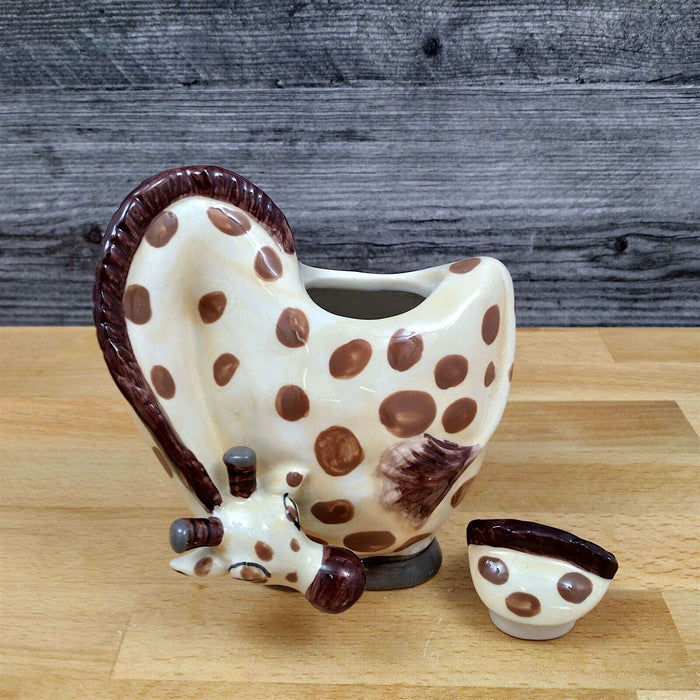 Giraffe Sugar Bowl and Creamer Set Decorative by Blue Sky