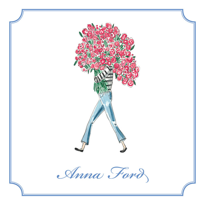 Girl with flowers