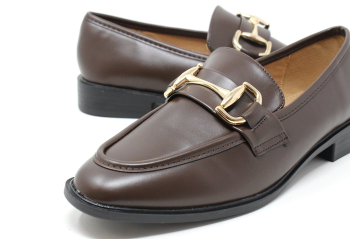 Gold Buckle Loafer