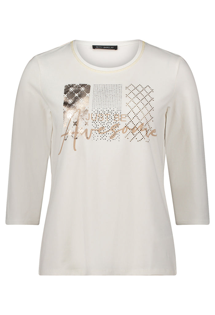 Gold Foil Detail Top