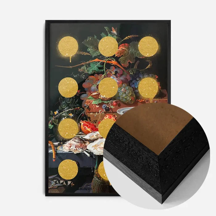 21x30cm | 8¼ x 11¾in / Black Wood Frame