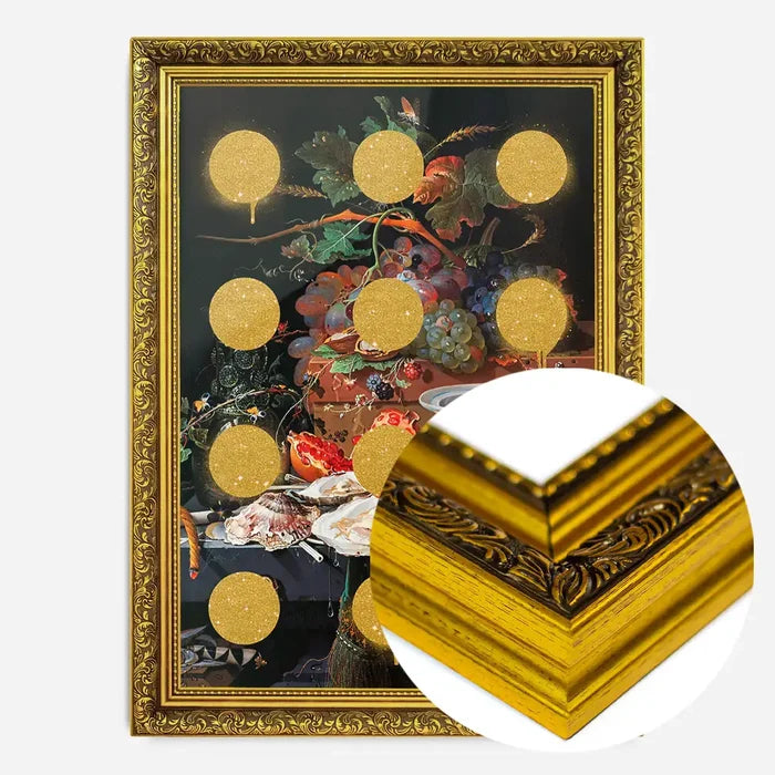 21x30cm | 8¼ x 11¾in / Gold Ornate Frame