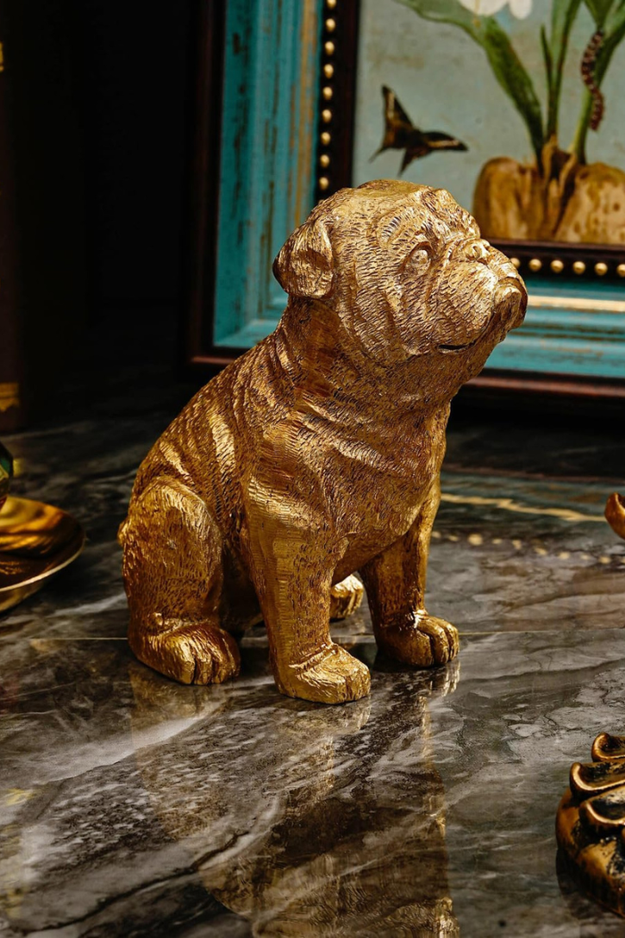 Golden Dog Figurine