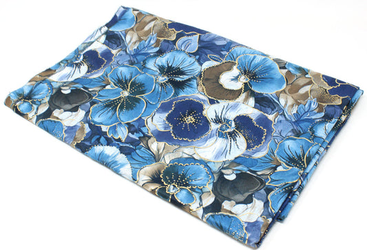 Golden Floral Scarf