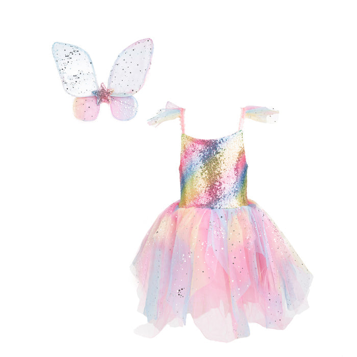 Great Pretender Rainbow Fairy Dress With Wings