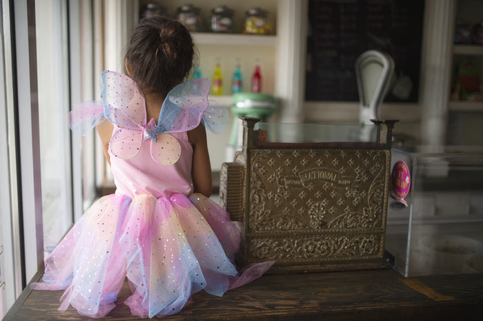 Great Pretender Rainbow Fairy Dress With Wings