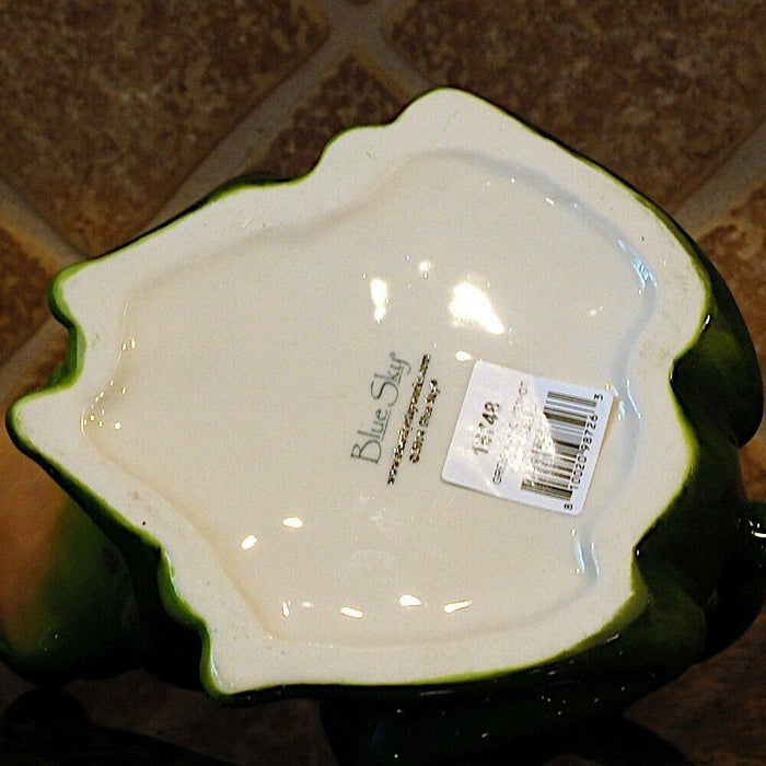 Green Frog Teapot Decorative Animal Décor Tea Pot Ceramics by Blue Sky Clayworks