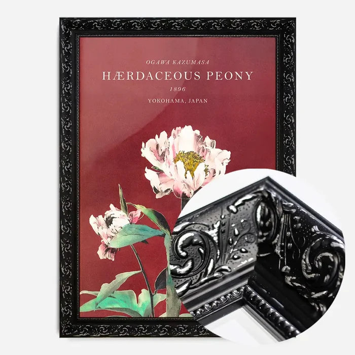 21x30cm | 8¼ x 11¾in / Black Ornate Frame