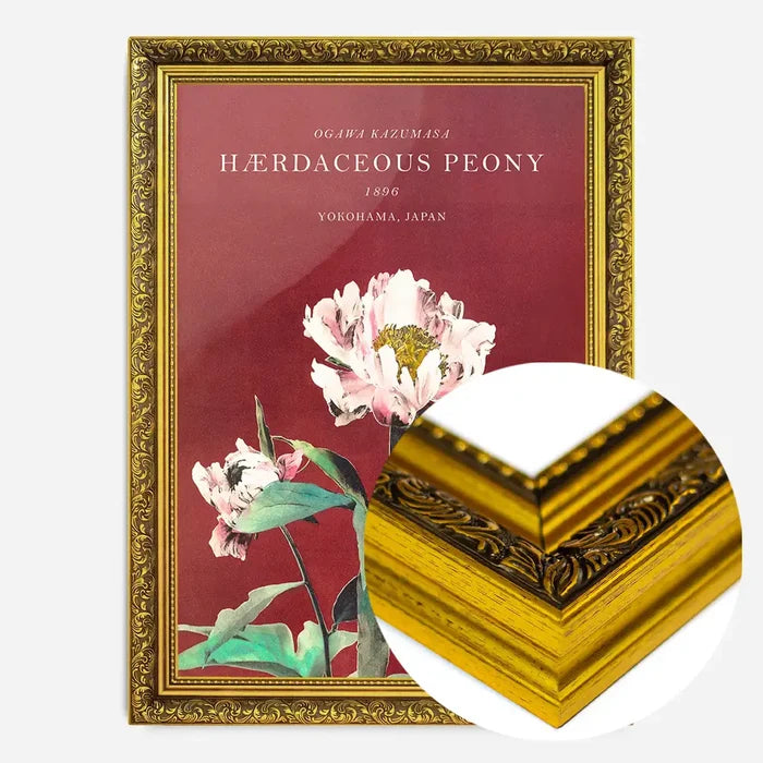 21x30cm | 8¼ x 11¾in / Gold Ornate Frame