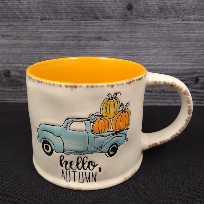 Halloween Autumn Pumpkin Truck Beverage Coffee Mug Tea Cup by Blue Sky