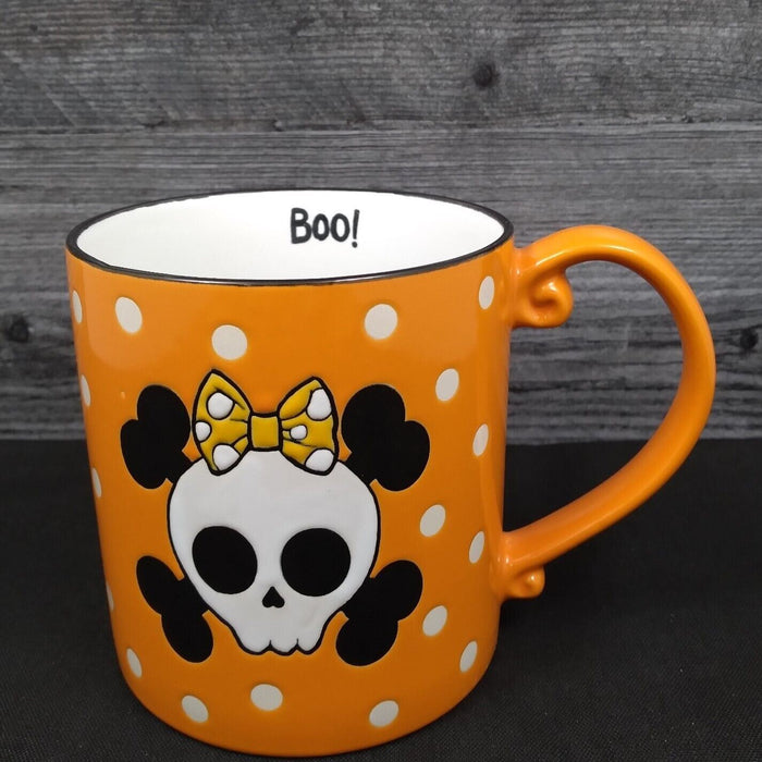 Halloween Female Skull Coffee Mug Ceramics Tea Cup 18oz 532ml Orange by Blue Sky